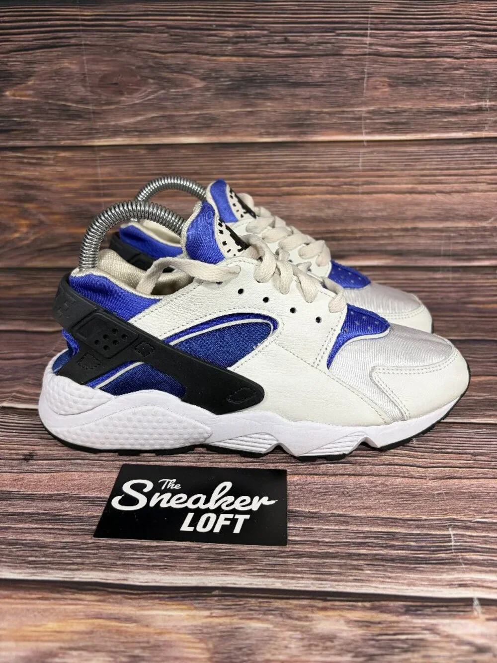 Nike Air Huarache Lapis‎ Women's White Blue Athletic Shoes Size 7.5